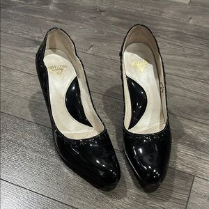 John Fluevog Audrey patent leather heels pumps